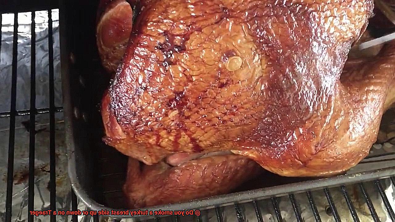 Do you smoke a turkey breast side up or down on a Traeger-2