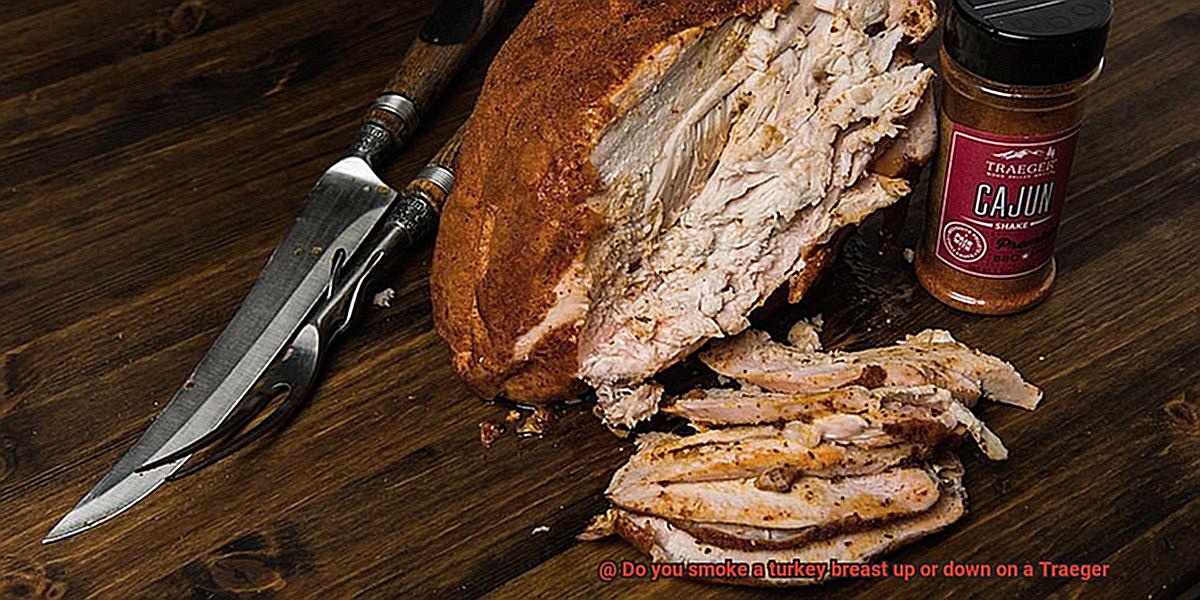 Do you smoke a turkey breast up or down on a Traeger-2