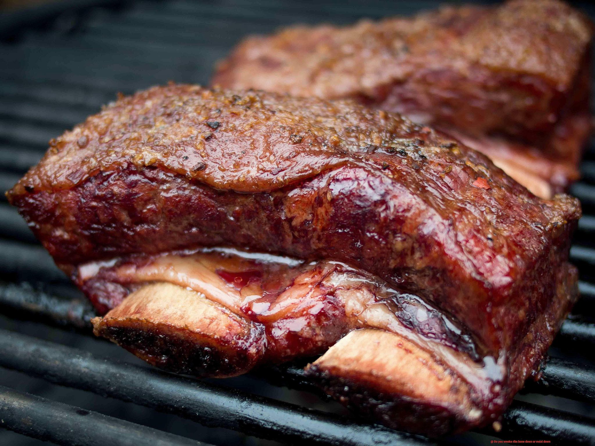 Do you smoke ribs bone down or meat down? Pastime Bar And Grill