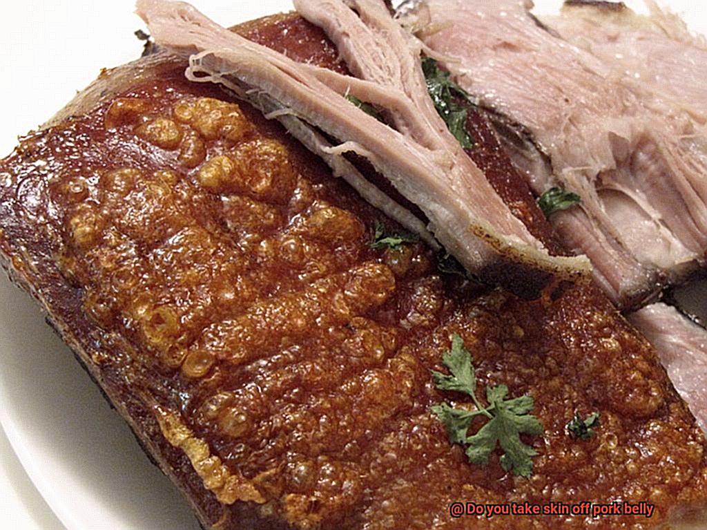 Do you take skin off pork belly-4