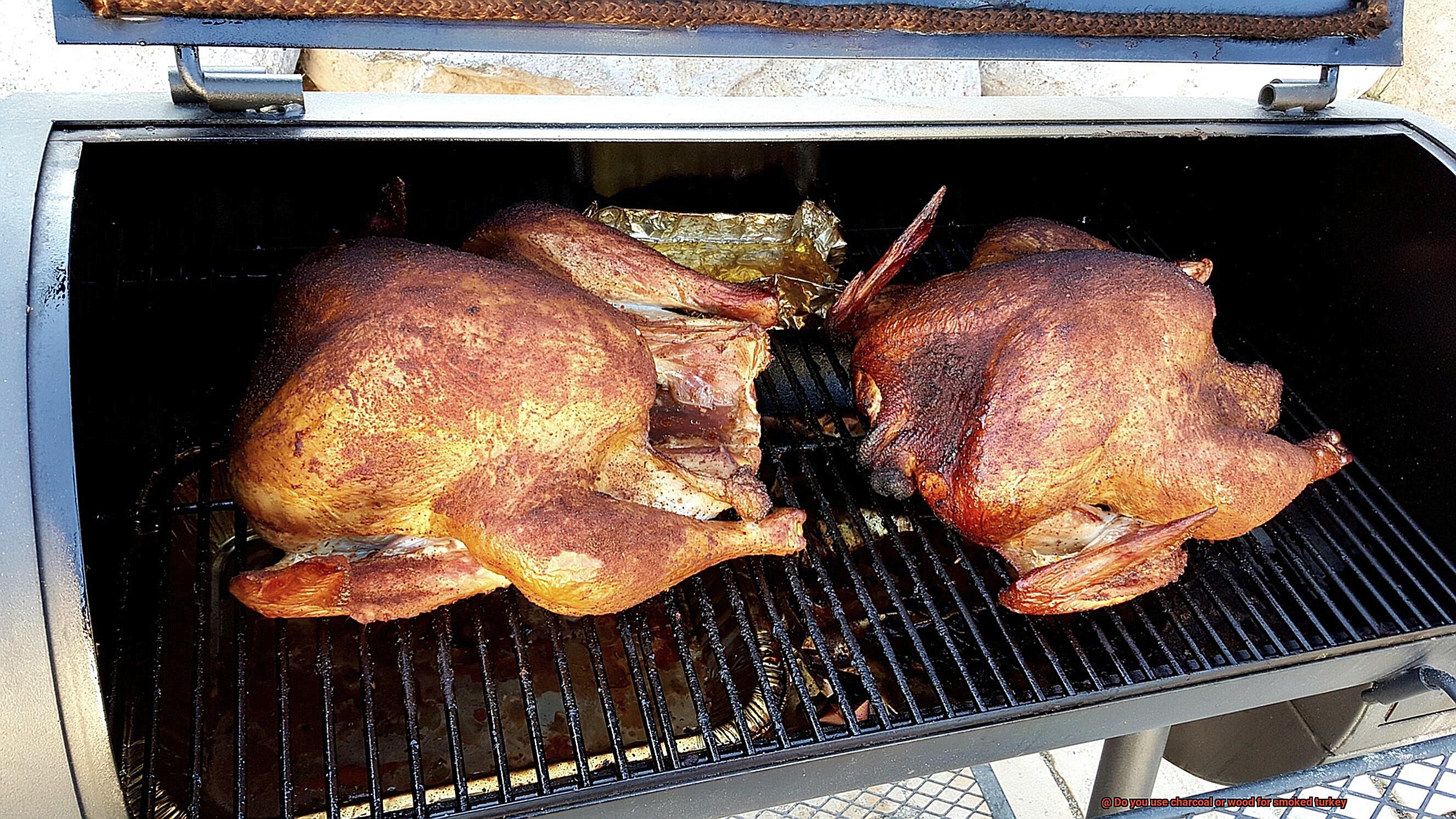 Do you use charcoal or wood for smoked turkey-2