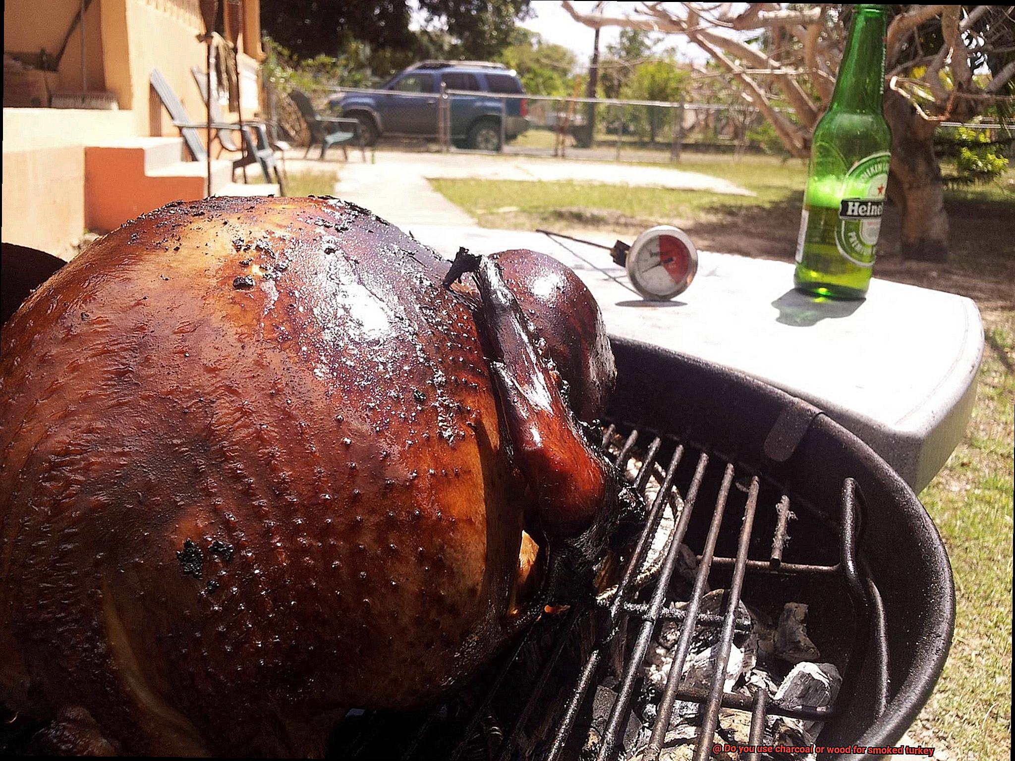 Do you use charcoal or wood for smoked turkey-4