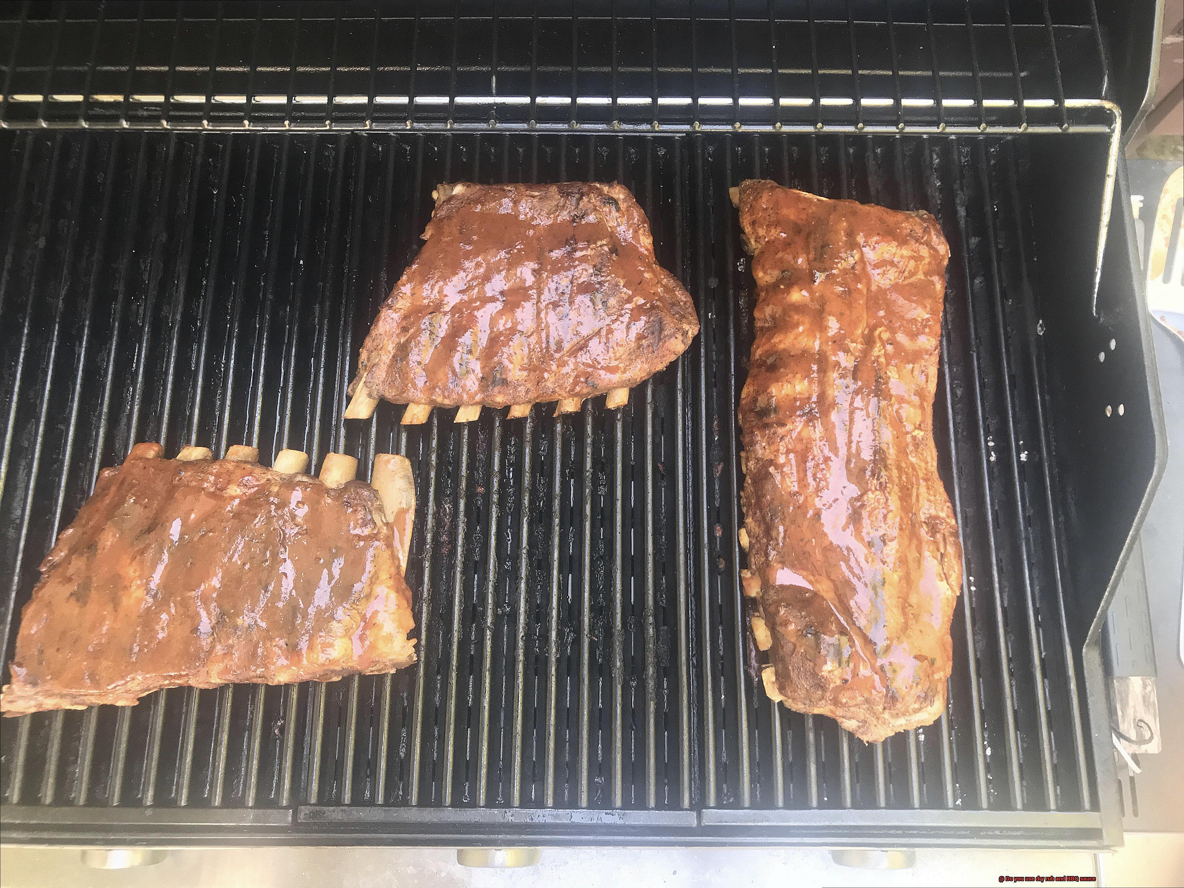 Do you use dry rub and BBQ sauce-3