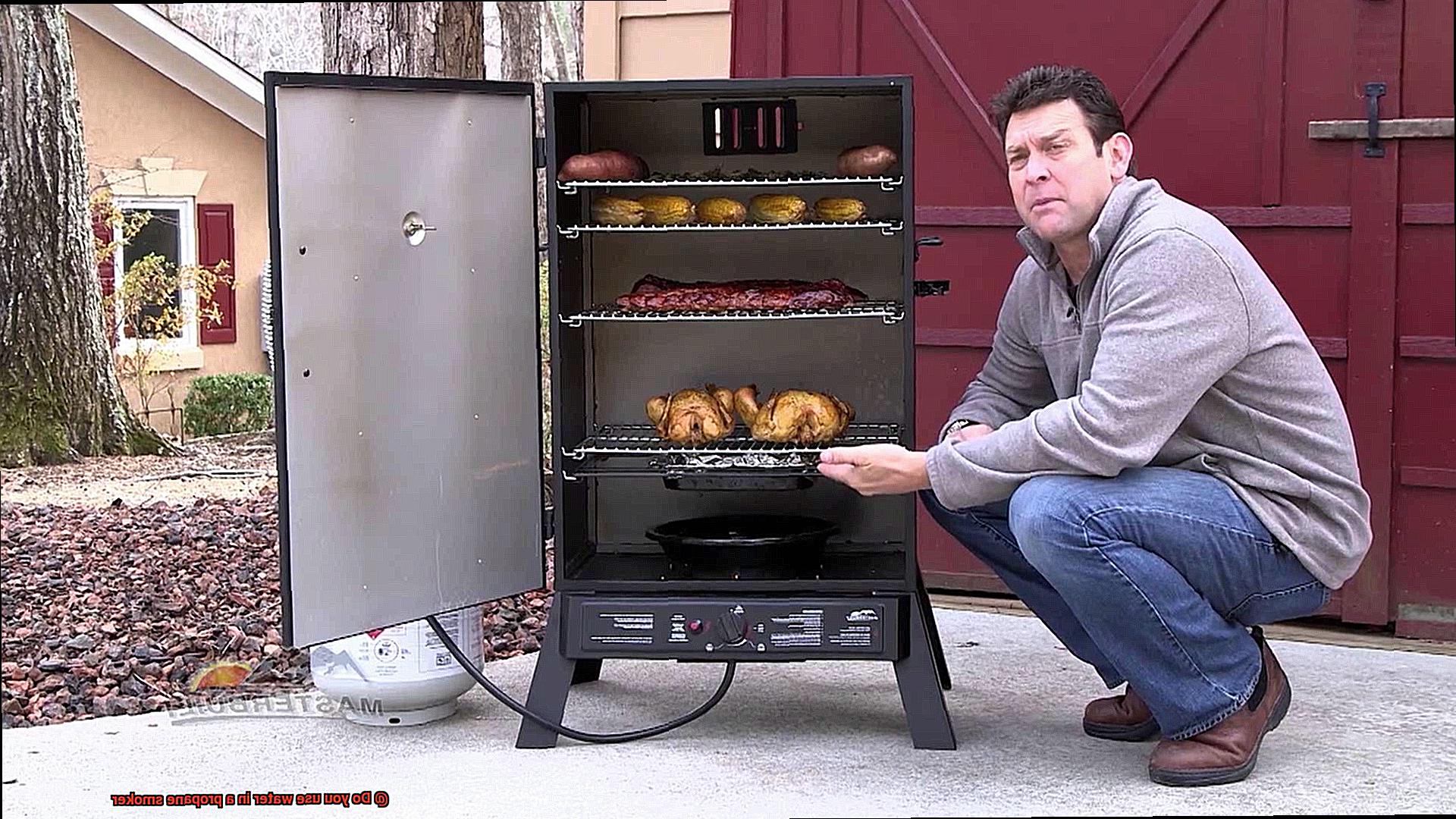 Do you use water in a propane smoker-3