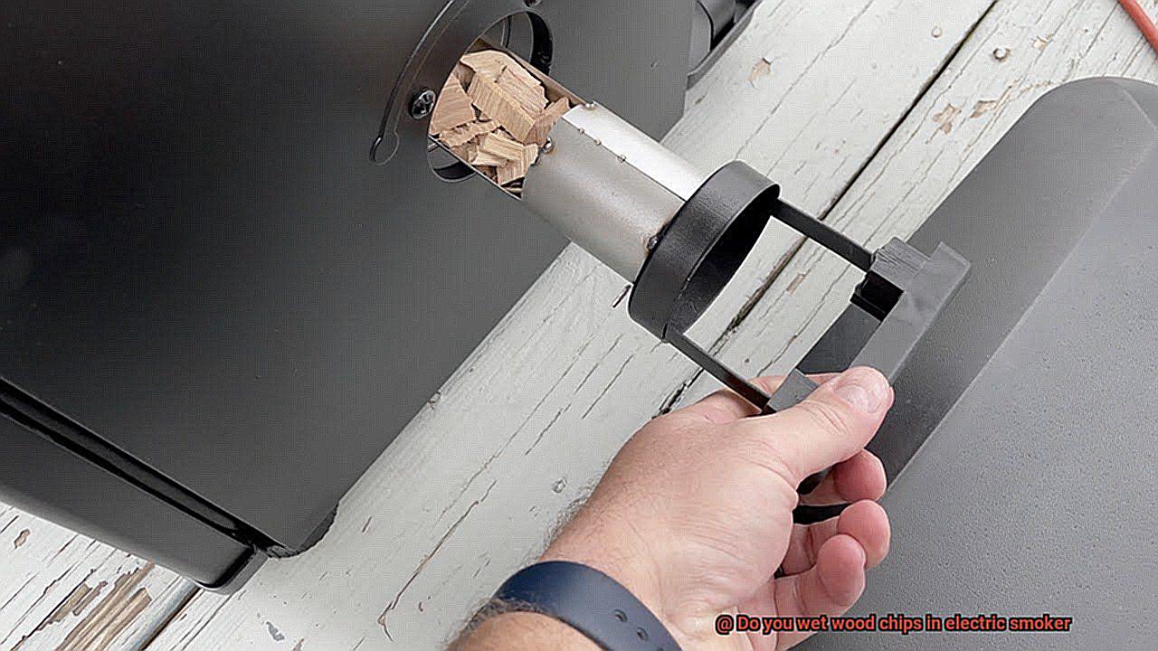 Do you wet wood chips in electric smoker-2