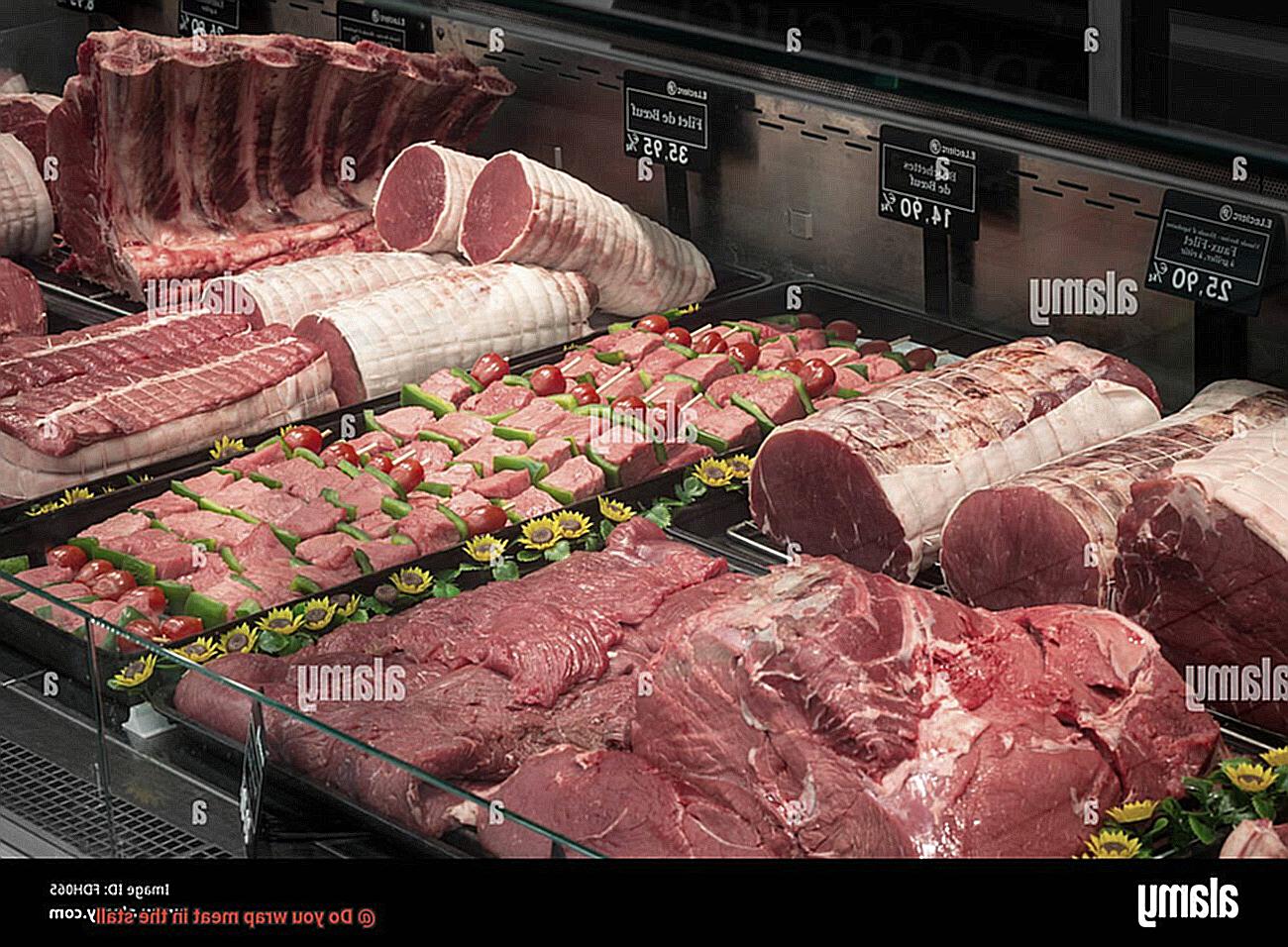 Do you wrap meat in the stall-3