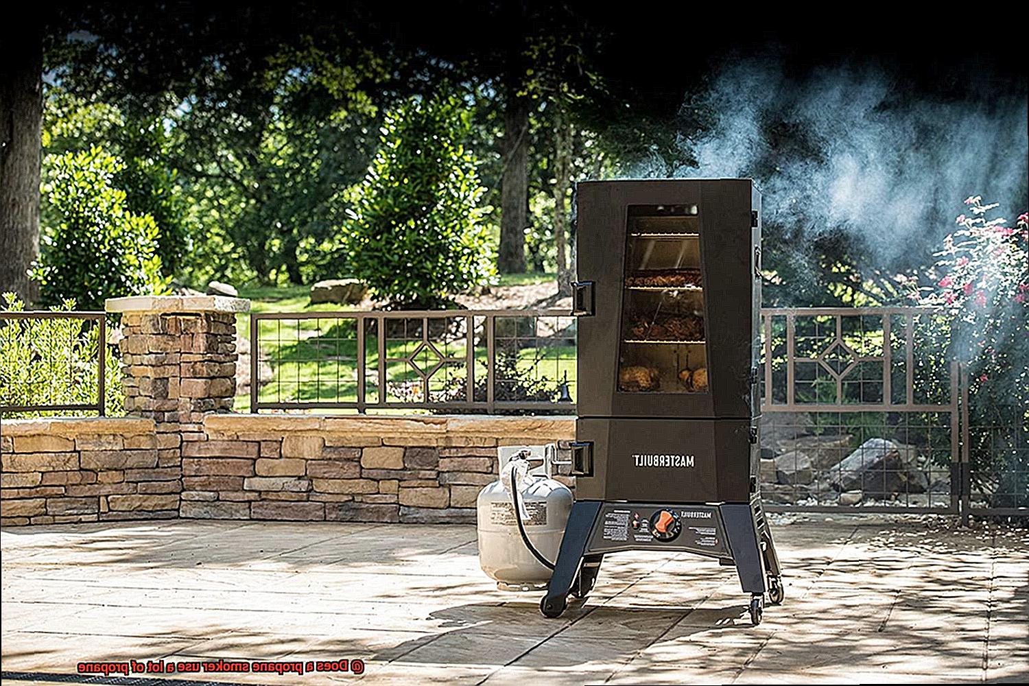 Does a propane smoker use a lot of propane-2