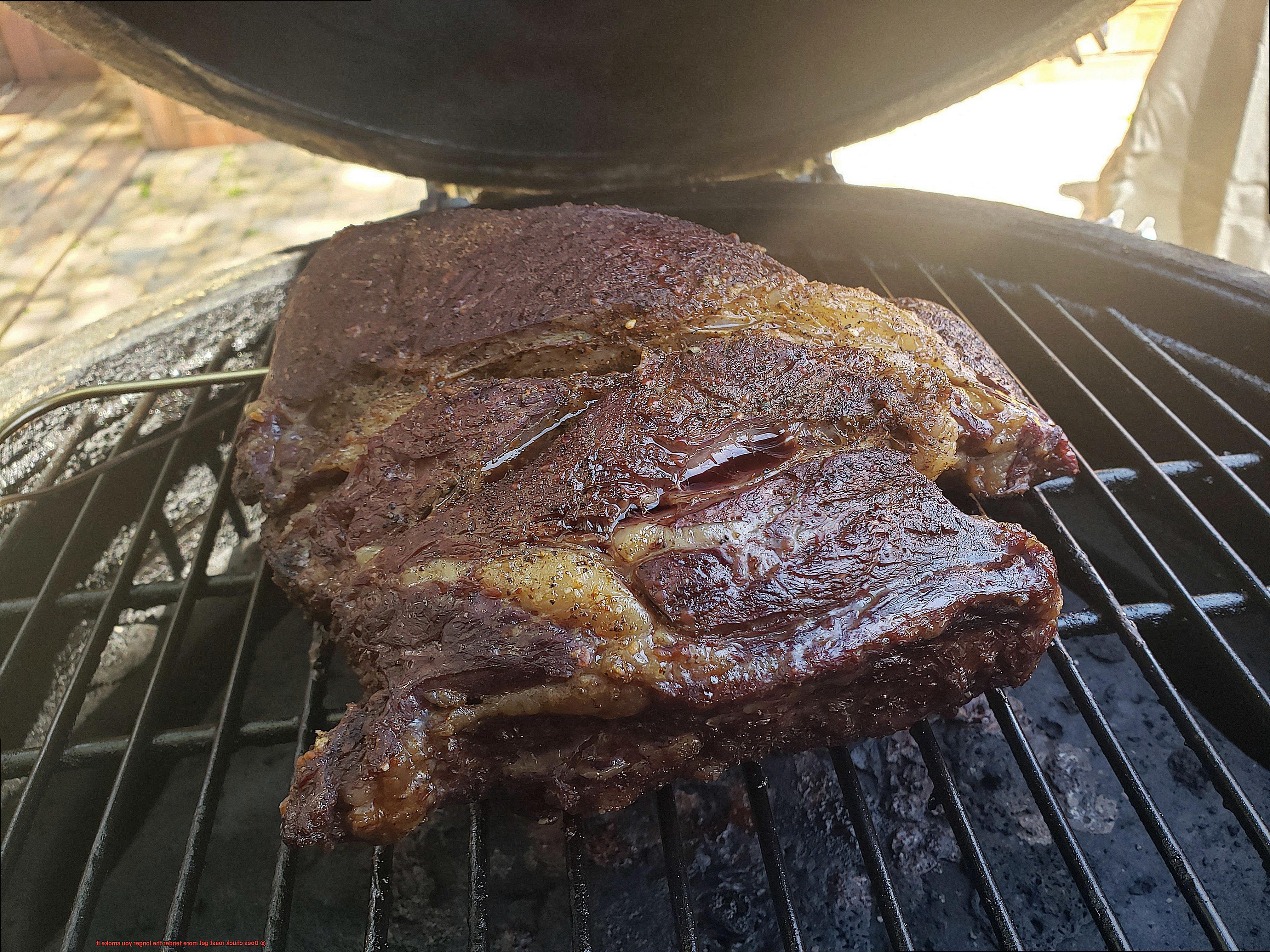 Does chuck roast get more tender the longer you smoke it-4