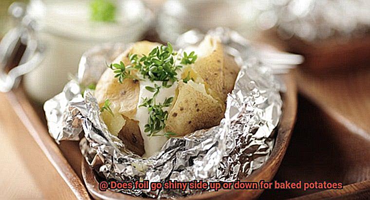 Does foil go shiny side up or down for baked potatoes-4