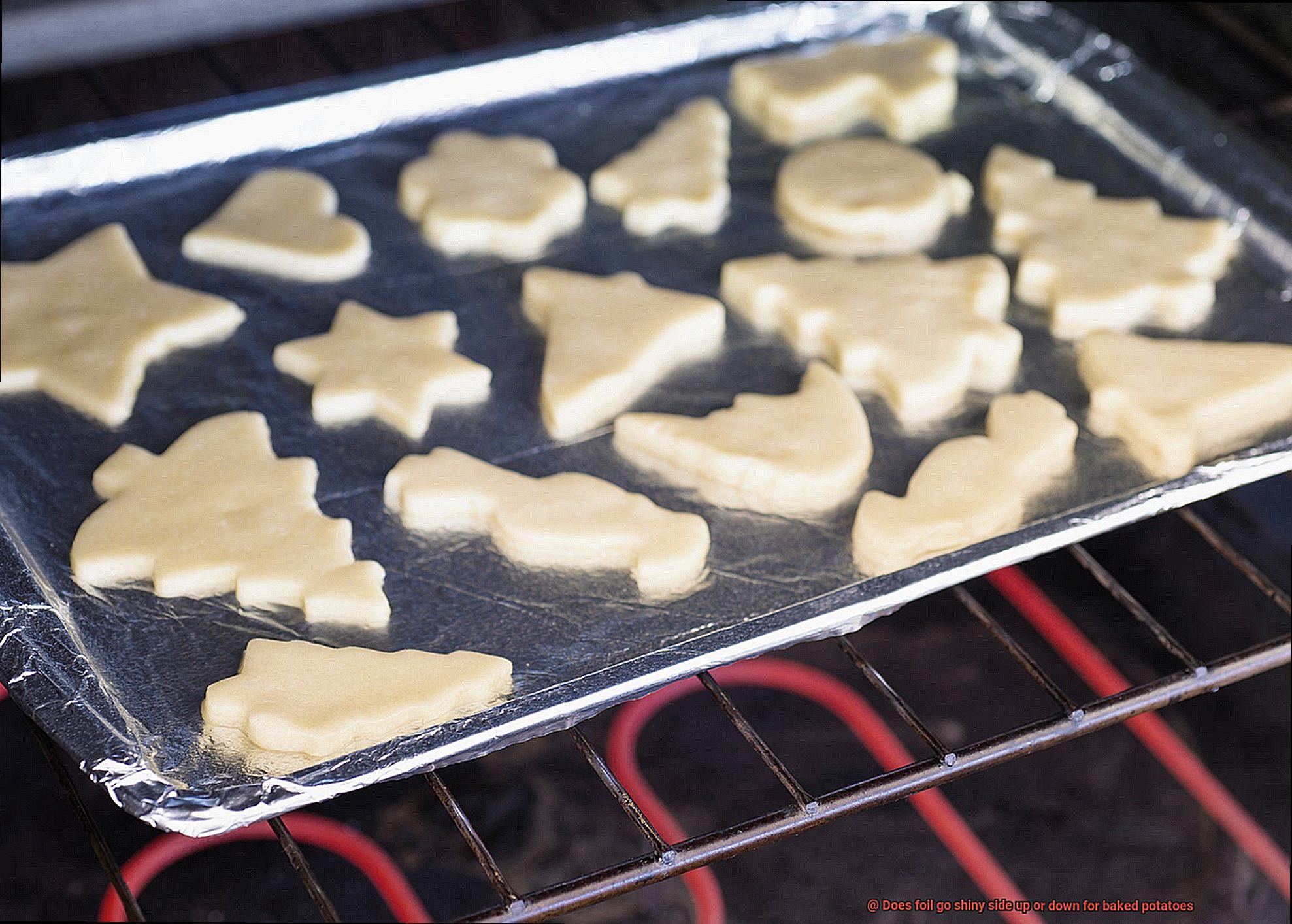 Does foil go shiny side up or down for baked potatoes-3