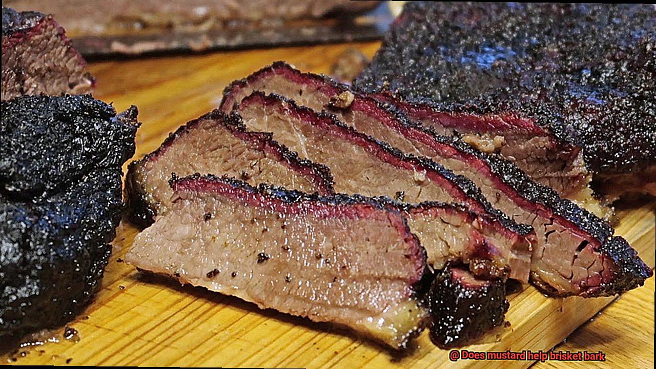 Does mustard help brisket bark? Pastime Bar And Grill