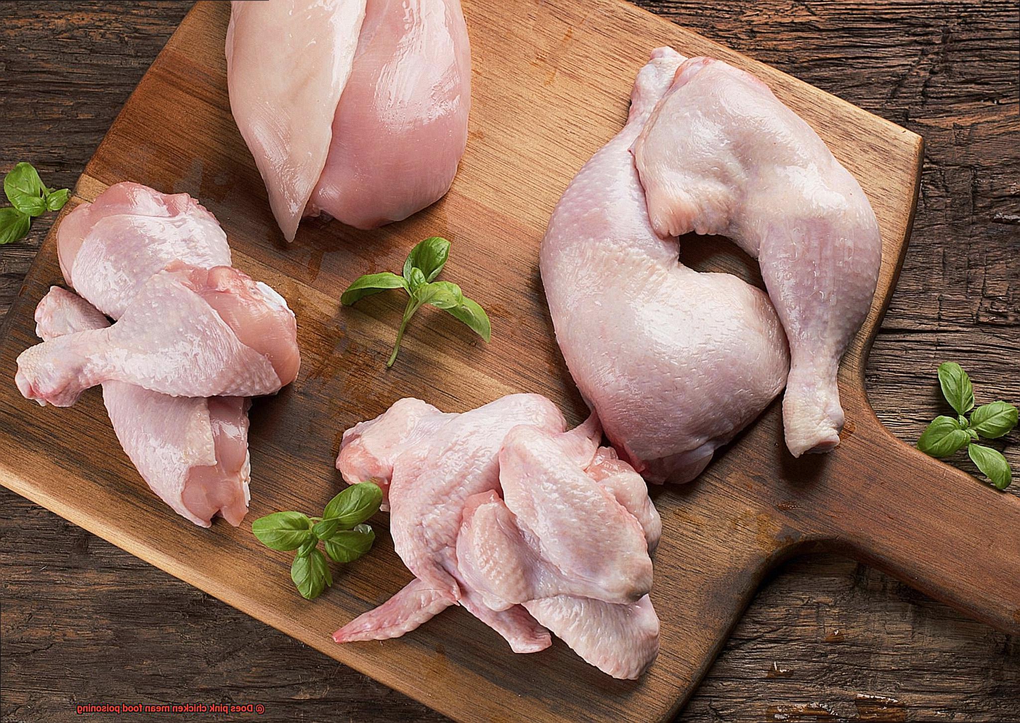 Does pink chicken mean food poisoning-2
