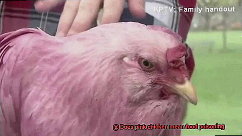 Does pink chicken mean food poisoning-4