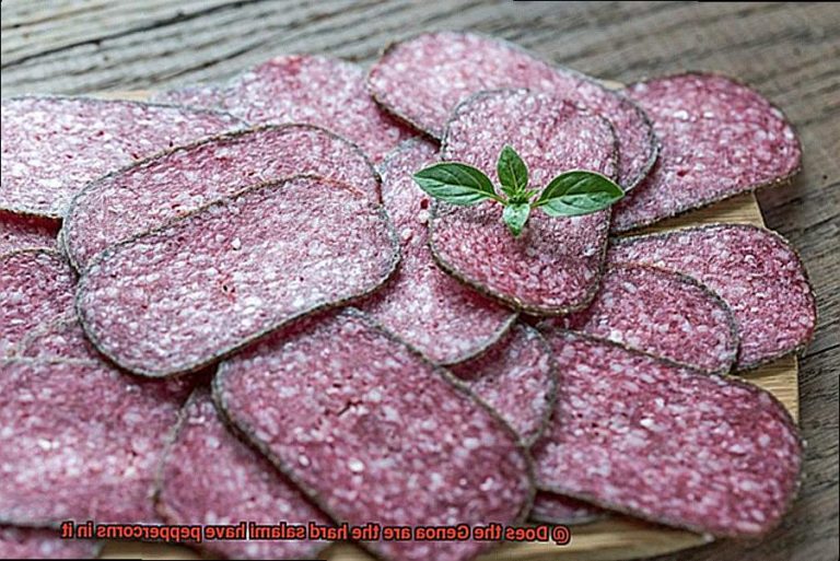 Does the Genoa are the hard salami have peppercorns in it? Pastime