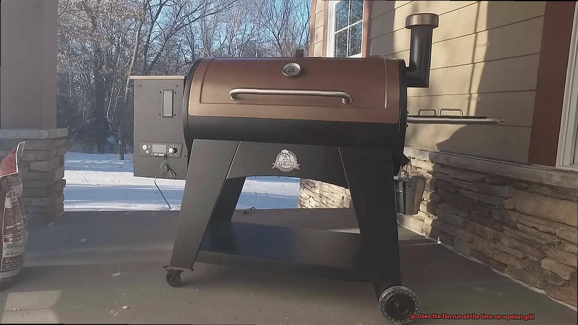 Does the fan run all the time on a pellet grill-2
