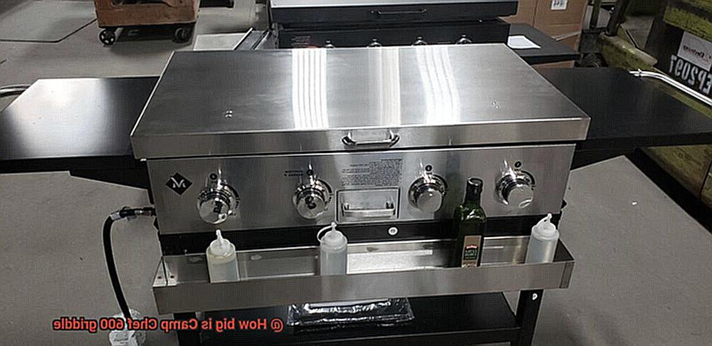 How big is Camp Chef 600 griddle-3