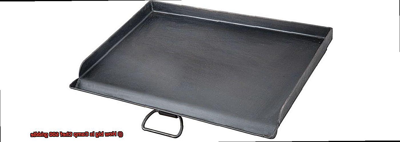 How big is Camp Chef 600 griddle-5