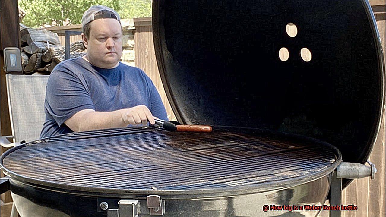 How big is a Weber Ranch kettle? Pastime Bar And Grill