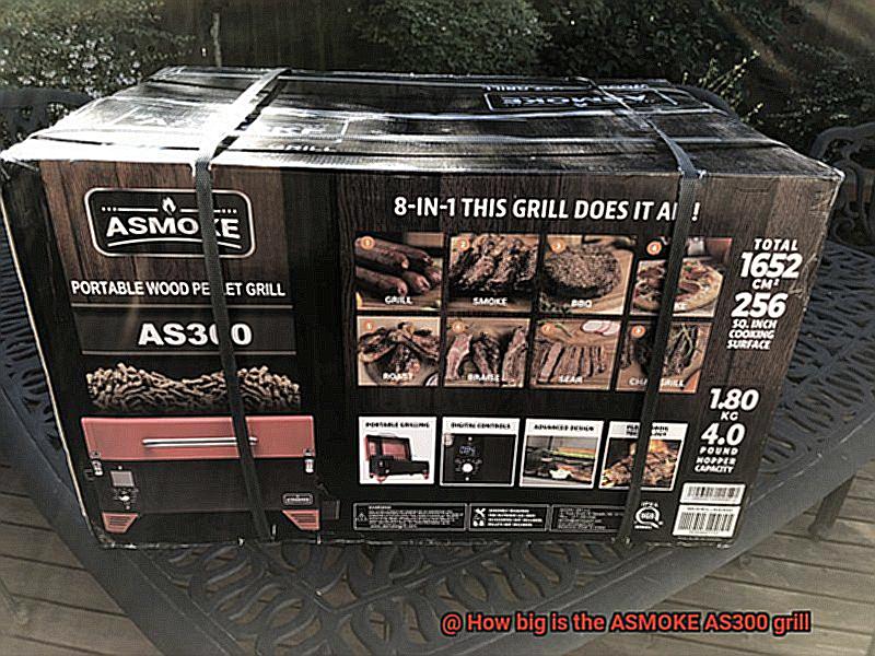 How big is the ASMOKE AS300 grill-4