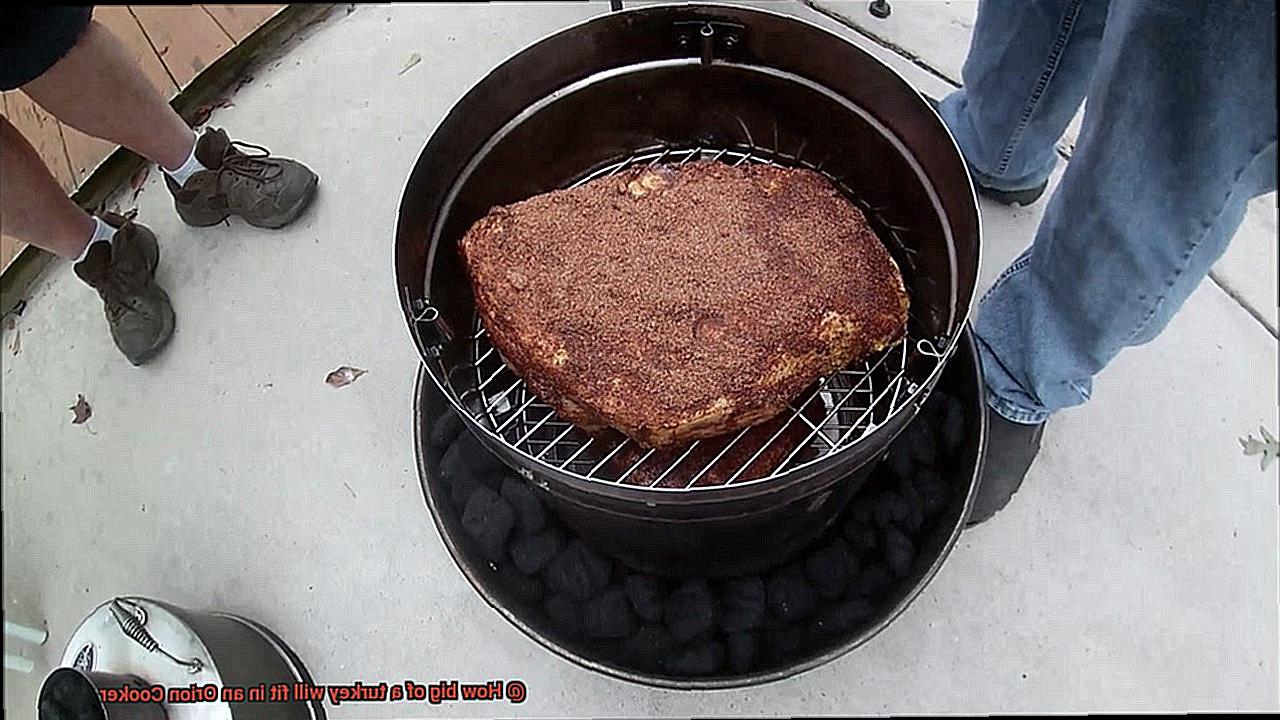 How big of a turkey will fit in an Orion Cooker? Pastime Bar And Grill