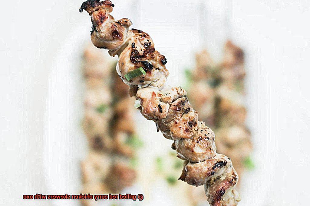grilled red curry chicken skewers with oxo-2