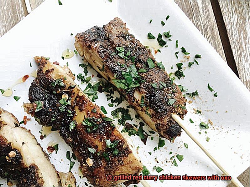 grilled red curry chicken skewers with oxo-3